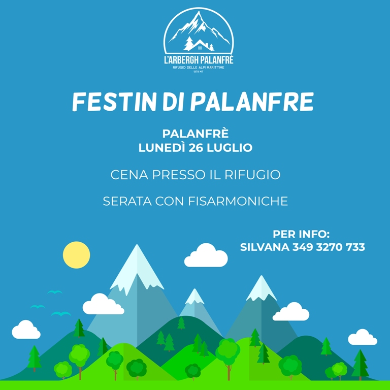 Festin di Palanfrè lunedì 26 luglio 2021